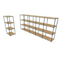 Praleira De Aço Reforçada Mini Porta Pallet 200x60x90 Estante Estoque Bandeja Crua 1 Módulo + 5 Módulos Conjugados - 1