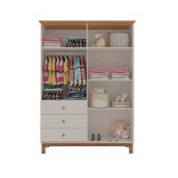 Conjunto Infantil Antonella Berço Com Gaveta E Roupeiro 4p Off White-caramelo Móveis Canaã - 2