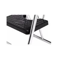 Escada Alcance 2 Degraus Dobrável 120 Kg Cromada Anodilar - 4