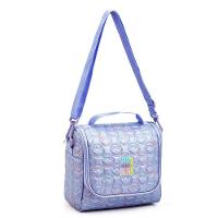 Kit Mochila De Rodinhas + Lancheira + Estojo Box Just Keep On Smiling Denlex Lilás - 2