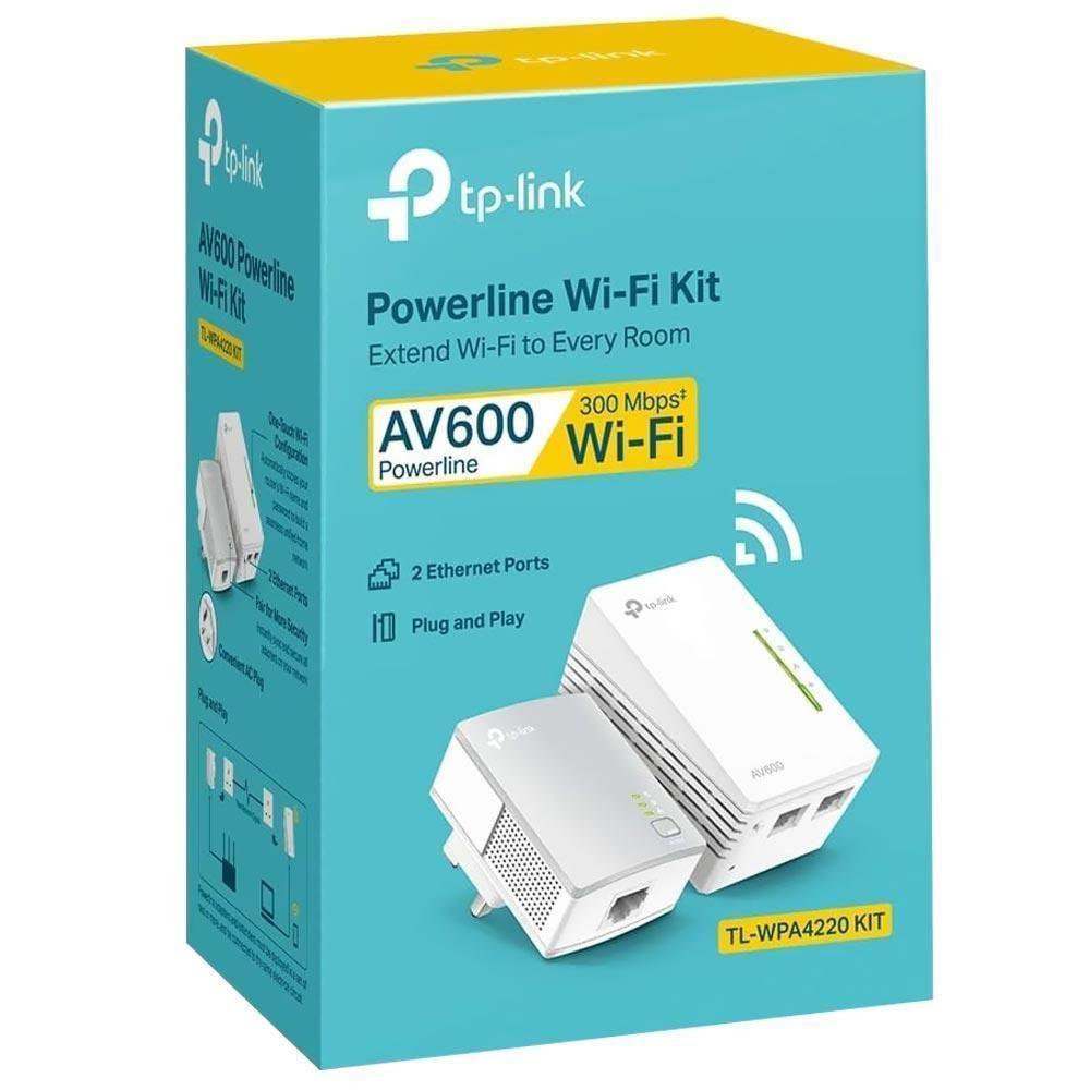 Repetidor Powerline Star Kit Tp-link Ap Tl-wpa4220t Av600 - (pack 2) - 2