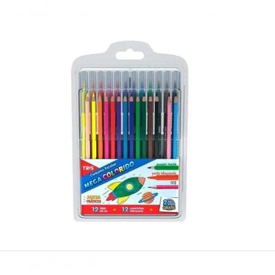 Conjunto Lápis Escolar  Color Com 26 Peças