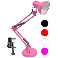 Luminária Pixar Lorben Abajur De Mesa Articulada Com Garra E Base Rosa - 3