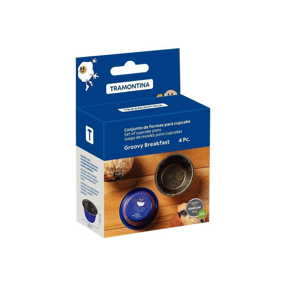 Conjunto Formas Para Cupcake Tramontina Groovy Breakfast Alumínio Tramontina - 2