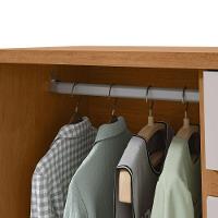 Comoda Sapateira Vedra 7 Gavetas 2 Portas - Lopas Amendoa Clean/off White - 3