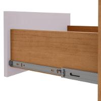 Comoda Sapateira Vedra 7 Gavetas 2 Portas - Lopas Amendoa Clean/off White - 5