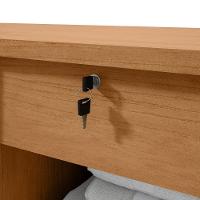 Comoda Sapateira Vedra 7 Gavetas 2 Portas - Lopas Amendoa Clean/off White - 6