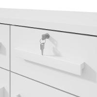 Comoda 1 Porta 6 Gavetas 1 Nicho Da Vinci Branco - 5