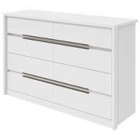 Comoda Urban 8 Gavetas - Lopas Branco - 1