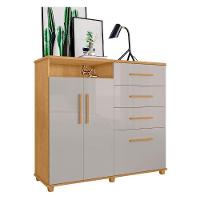 Cômoda Com 2 Portas E 4 Gavetas Seábra Naturalle Off White - 2