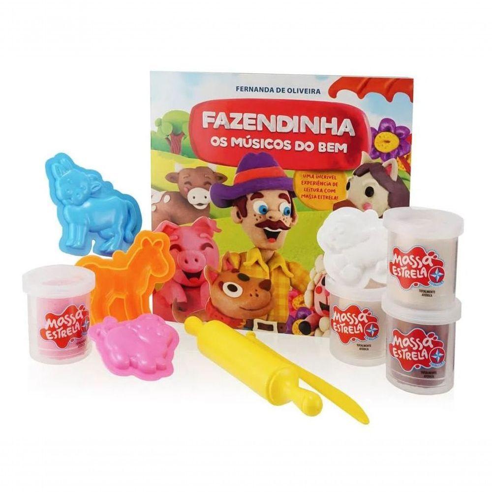 Livro Fazendinha C- 4 Potes De Massinha - Estrela - 1