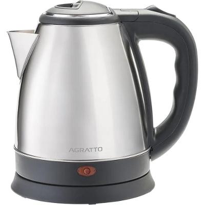 Chaleira Elétrica Agratto CE-01 1,8L Inox Prata Cromado 1000W 110V