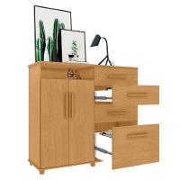 Cômoda Com 2 Portas E 4 Gavetas Seábra Naturalle - 3