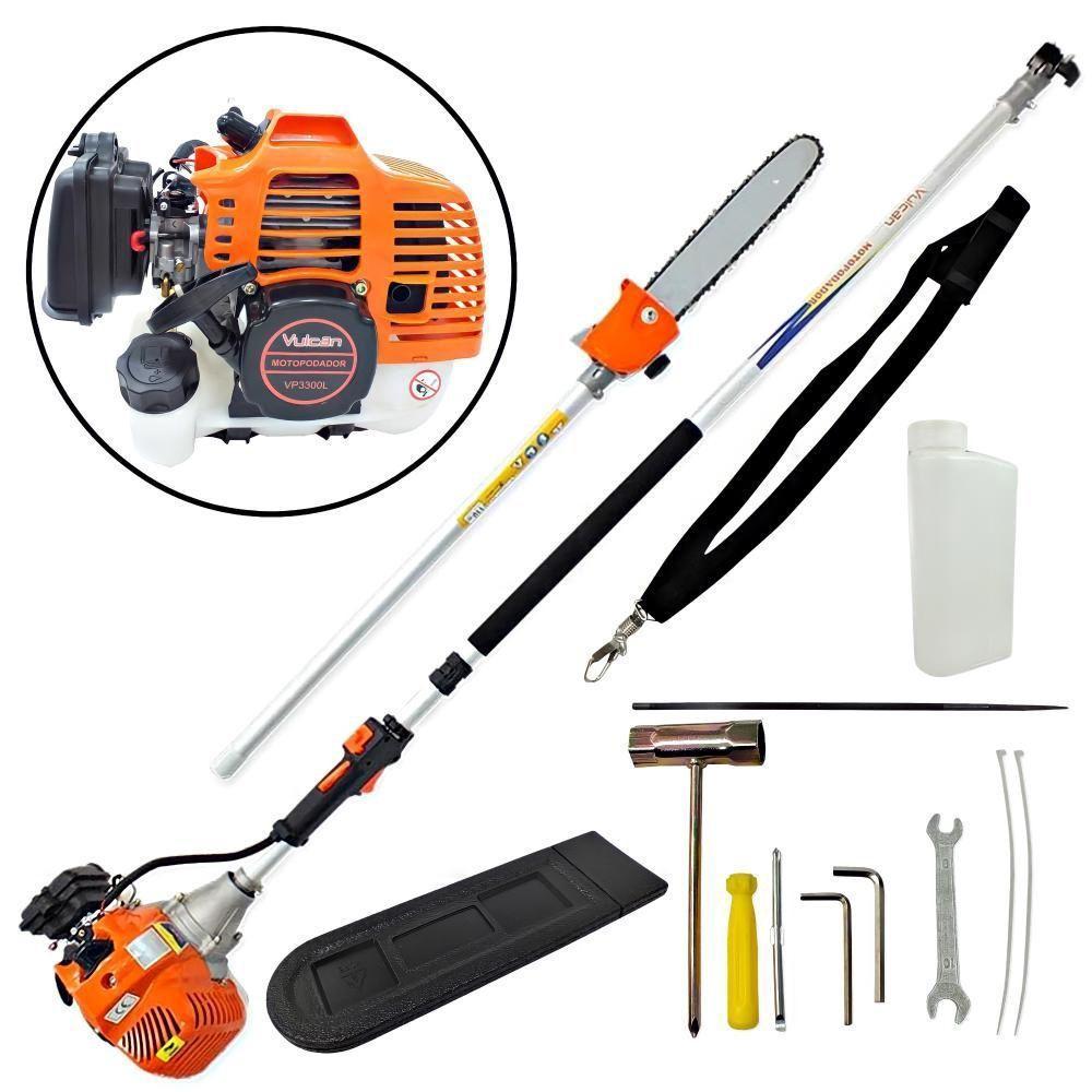 Podador De Galhos Altos Motosserra De Altura Vp3300 L 33cc Motopodador Com Extensor 2,90 Metros - 2