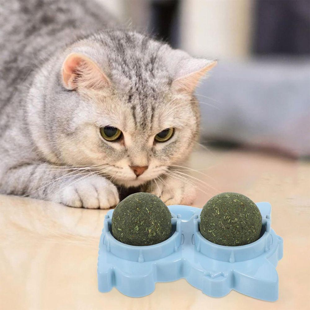 Brinquedo Erva De Gato Pet Catnip Menta Bola Bolinha Natural Animal De Estimaçao Interativo - 3
