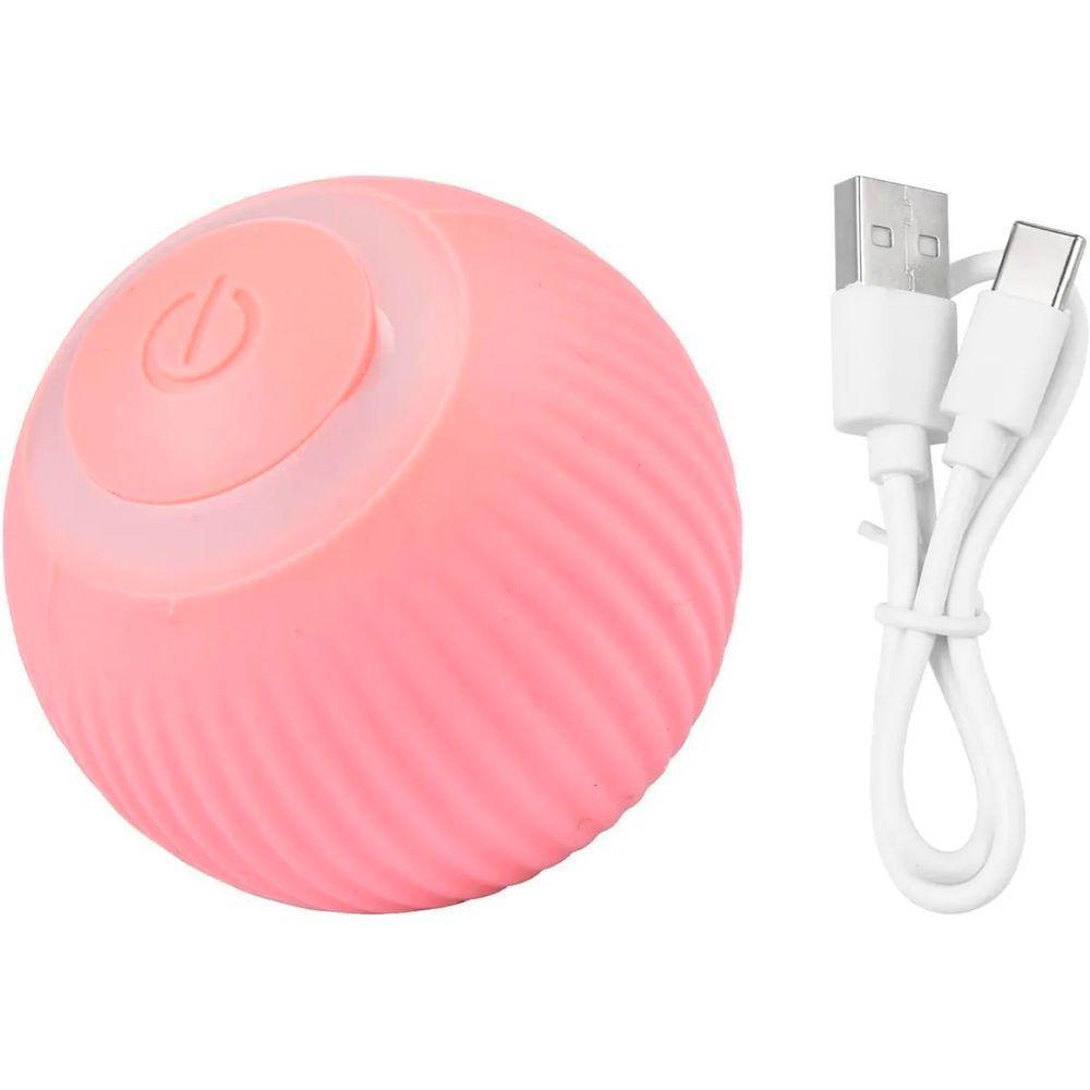 Bola Giratoria Inteligente Gato Pet Bolinha Animal De Estimaçao Brinquedo Usb Petshop Interativa - 1
