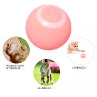 Bola Giratoria Inteligente Gato Pet Bolinha Animal De Estimaçao Brinquedo Usb Petshop Interativa - 5