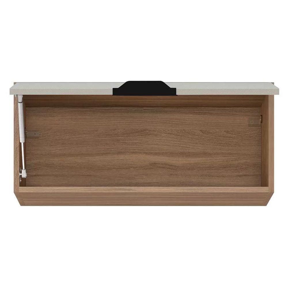 Armário Aéreo Geladeira Firenze 1 Porta 70cm - Demóbile Cor Amêndola/nude Prime - 4