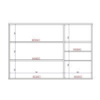 Armário Aéreo Milla 3 Portas Branco Mdf 120cm Carraro - 3