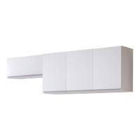 Conjunto De Armários Aéreo Cozinha Planejada Lux 120cm E 70cm 100% Mdf Branco Tx Fosco - Desk Design - 2