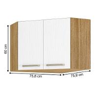 Armário Aéreo 1 Prateleira Oakland Freijó Supremo - 3