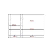 Armário Aéreo Milla Com Portas De Vidro E Branco Mdf 120cm Carraro - 3