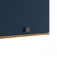 Armário Aéreo Celeste Kappesberg 100% Mdf 1 Porta Basculante Nogueira-azul 60cm - 2