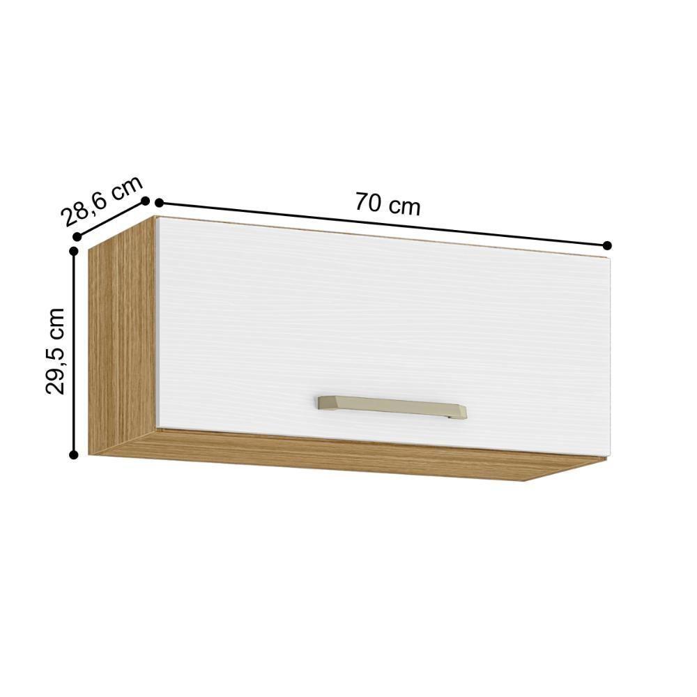 Armário Suspenso Com 1 Porta Charlotte Freijó Supremo - 3