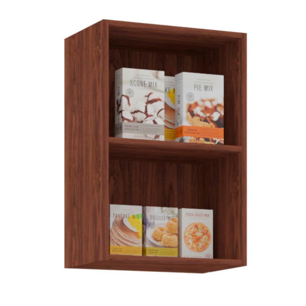 Armário Suspenso com 1 Porta Omaha Nogueira Off White - 2