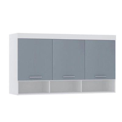 Armário Aéreo Maleiro Modulado 145cm 3 Portas Alpes Luciane Móveis