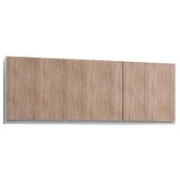 Kit 2 Armários Aéreos 150cm 3 Portas Argélia Branco-castanho - Lumil - 3