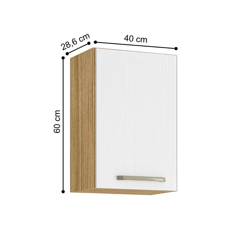 Armário Suspenso com 1 Porta Omaha Freijó Supremo - 3