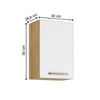 Armário Suspenso com 1 Porta Omaha Freijó Supremo - 3