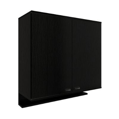 Aéreo De Cozinha 800mm 2 Portas Lótus Carraro Preto