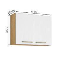 Armário Suspenso com 2 Portas Tucson Freijó Supremo - 3