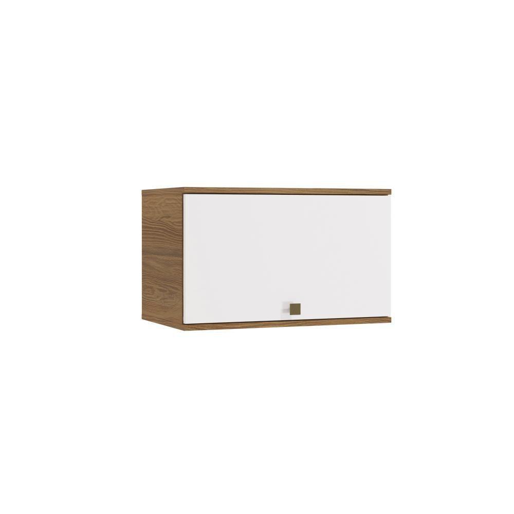 Armário Aéreo Celeste Kappesberg 100% Mdf 1 Porta Basculante Nogueira-branco 60cm - 1