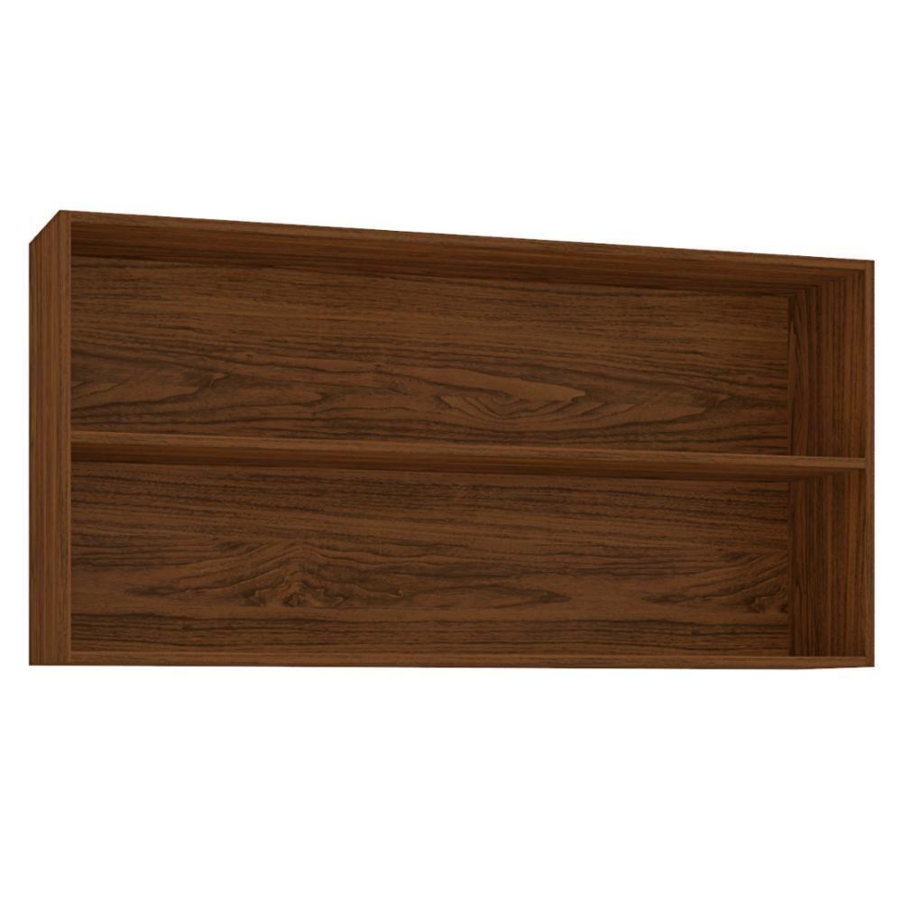 Armário Com 2 Portas Basculante Banff Nogueira Off White - 3