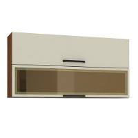 Armário Com 2 Portas Basculante Banff Nogueira Off White - 1