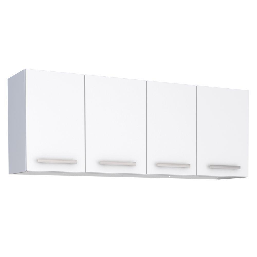 Armário Suspenso 4 Portas Codajás Branco - 1