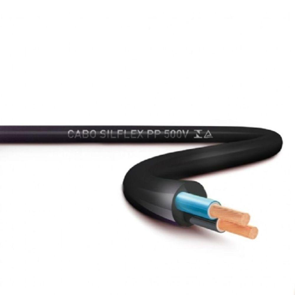 Cabo Flex Pp 2x1 500v Preto Por Metro - 2