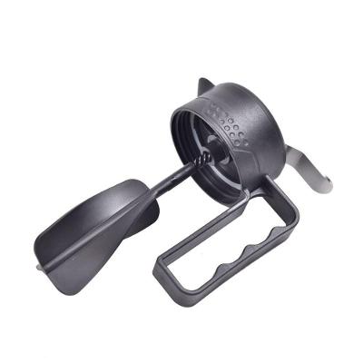 Molheira Em Vidro Para Saladas 500ml Kenya Preta