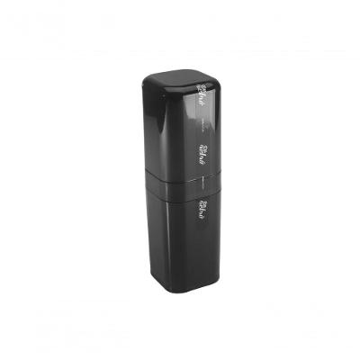 Porta-escova Com Tampa Splash 6,5 X 6,5 X 22,5 Cm Preto Coza