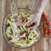 Conjunto De Saladeira + 2 Talheres Em Acrílico Transparente Kenya - 4