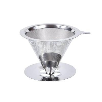 Filtro Para Café Reutilizável Em Inox 8x11,5x13,5cm Mimo Style Prata