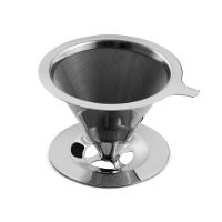 Filtro Para Café Reutilizável Em Inox 8x11,5x13,5cm Mimo Style Prata - 2
