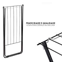 Varal Portátil Preto A Solução Prática Para Secar Roupas Sem Ocupar Muito Espaço - 3