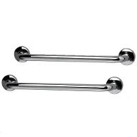 Alça Apoio 30cm Aço Inox Kit 2 Uni Barra Suporte Anti Queda Idoso Gestante Cadeirante Pcd Crianças - 1