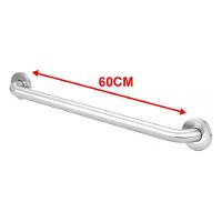 Alça De Apoio Banheiro Inox Barra 60cm Acessibilidade Resistente Box Segurança - 7
