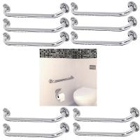 Alça De Apoio 60cm Barra Kit 10 Uni Acessivel Corrimao Suporte Resistente - 1