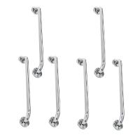 Alça De Apoio Barra 60cm Inox Kit 6 Unidades Segurança Acessibilidade Suporte Parede Corrimao - 1